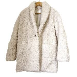 ARITZIA Wilfred Fuzzy Oracle Oversized Jacket in Off White SZ:XS